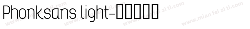 Phonksans light字体转换